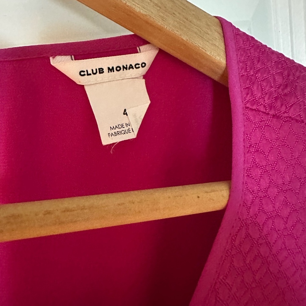 Club Monaco Vibrant Pink Mini Dress - Picture 3 of 3